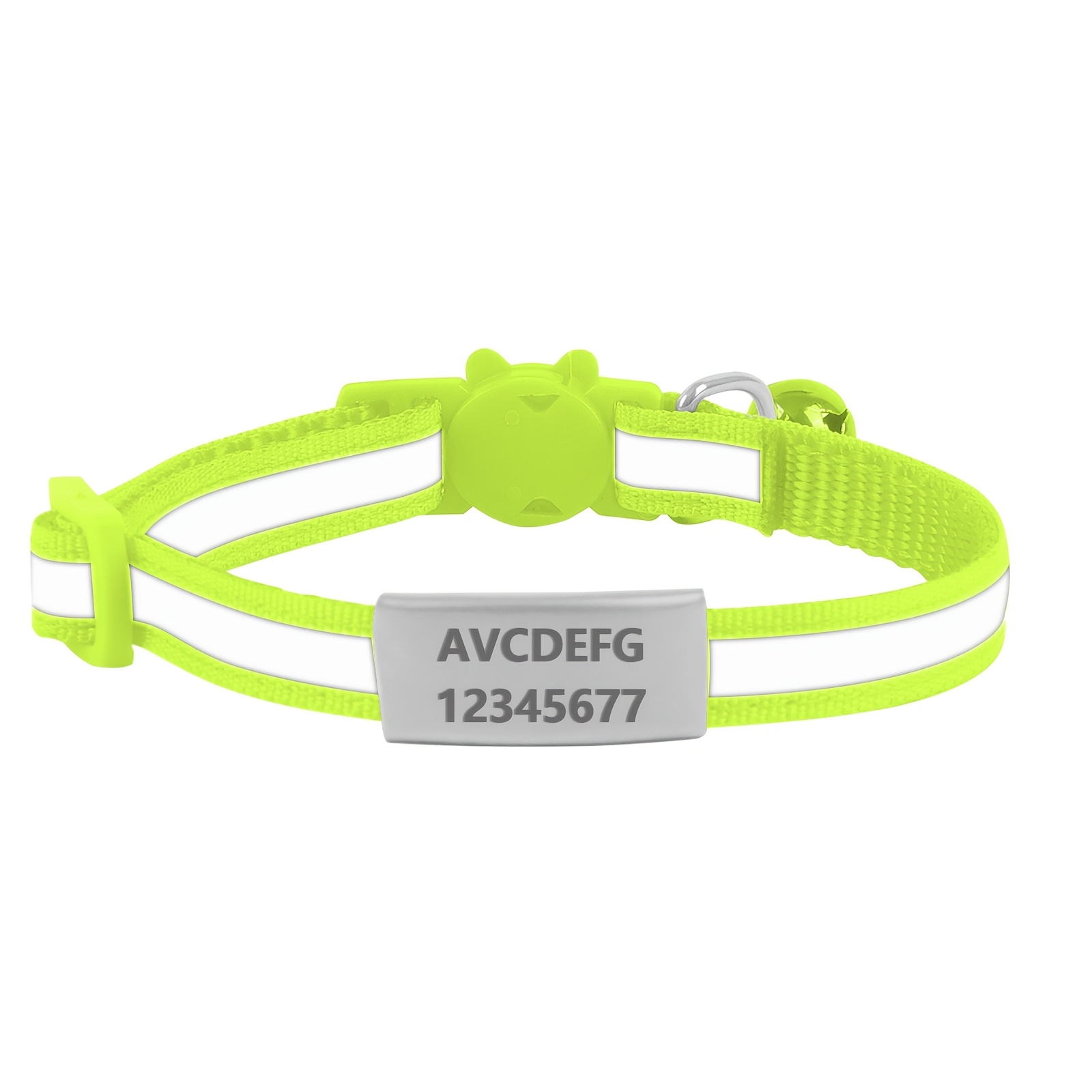 TEMU 1pc Personalized Custom Cat Collar, Adjustable Collar, Free Engraving Of Owner's Phone Number And Pet's Name, Anti-loss, Birthday Party Gift