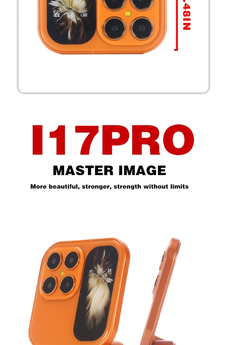 Mini Flip 2G Network Phone, New Xingyu Orange Color, Dual-SIM Dual-standby, Clear Calls, Back-side Flash Screen Reminder Function, 1000mAh Large Capacity, 72-hour Standby Time, Supports Multiple Languages/Bluetooth/music Playback/FM Radio Functions