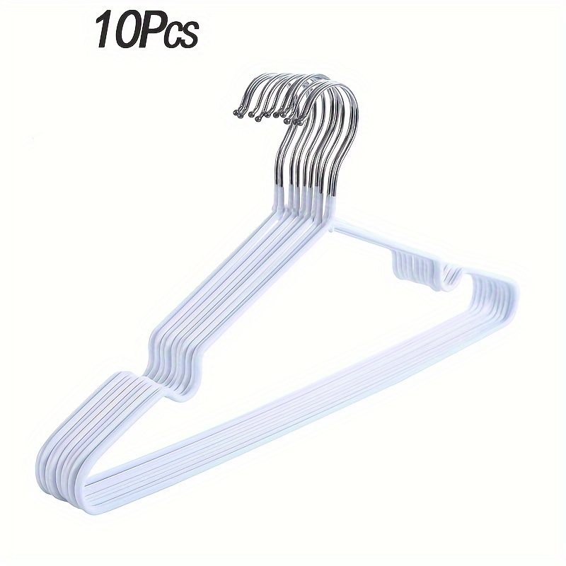 20 pack metal hangers non slip   large capacity space saving   clothes hangers for home use details 9