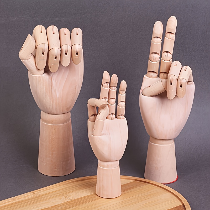 

Ivory Wooden Mannequin Model With Flexible And Movable Left Hand - Ideal For Sketching, Drawing & Artistic Studies