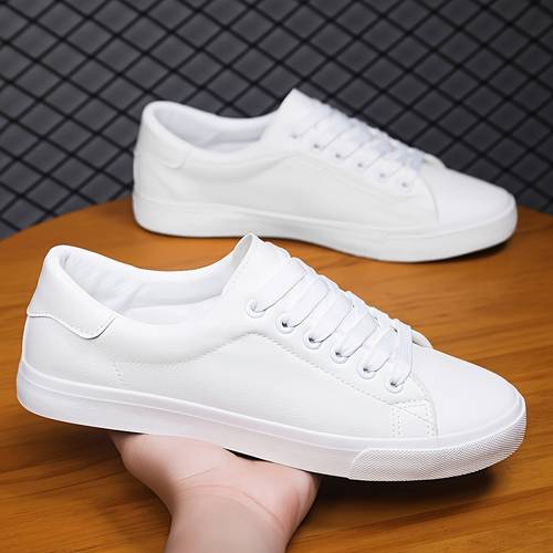 sneakers mens casual lace up skate shoes comfortable non slip and breathable footwear for walking jogging and training fashionable mens shoes suitable for