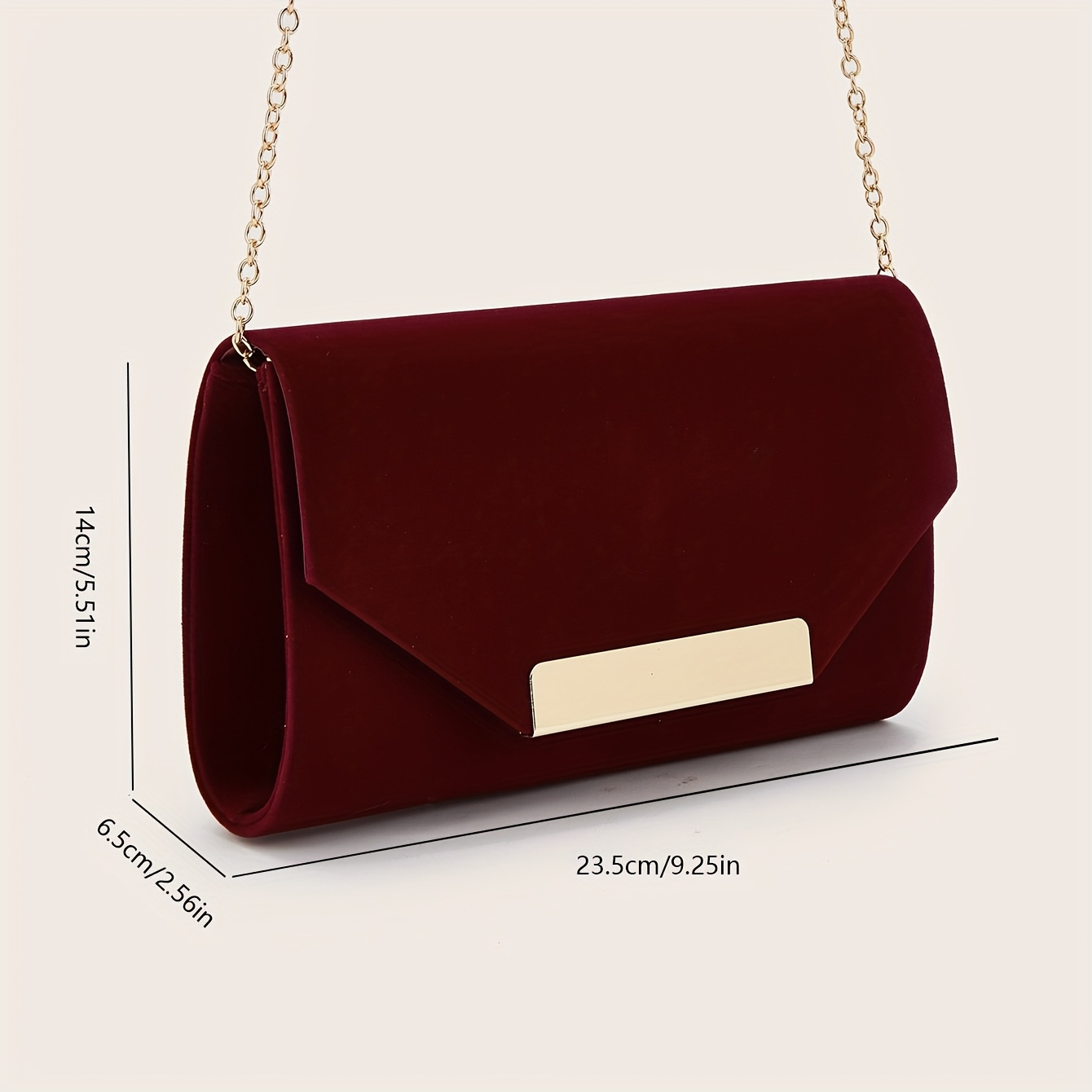 womens evening bag solid color velvet clutch elegant evening  display picture 3