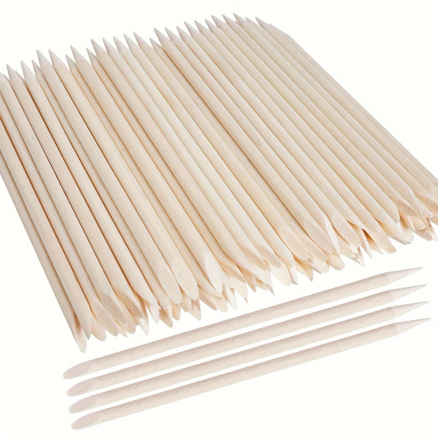 

100-500pcs Wooden Waxing Sticks Mini Applicators For Hair Removal, Wax Spatulas For Facial, Lip, Nose, Eyebrow, Home & Spa Use With Precision Pointed Tip For Smooth Skin