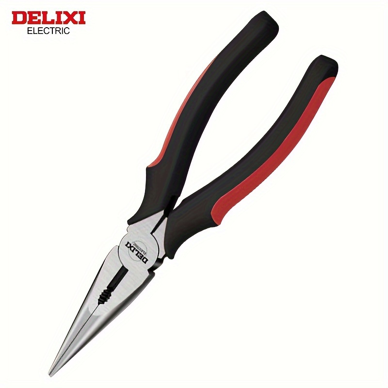 

1pc Electrician' Nose Pliers - 8in, Multi-functional, Metal, , For Electrical Work / Diy Projects, Professional & Home Use