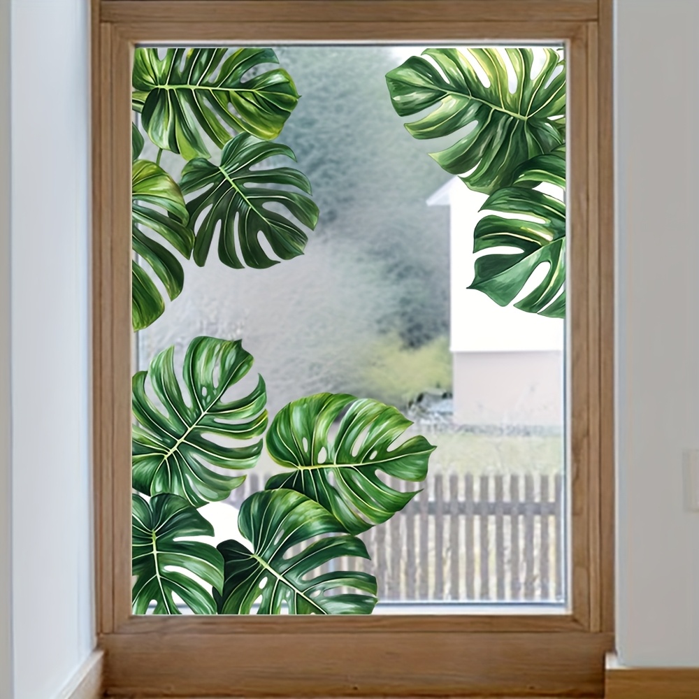 A Leaf Window Sticker, Featuring A Reusable Double-sided Design, Suitable For Home Windows, Making It A Gift And A Decoration