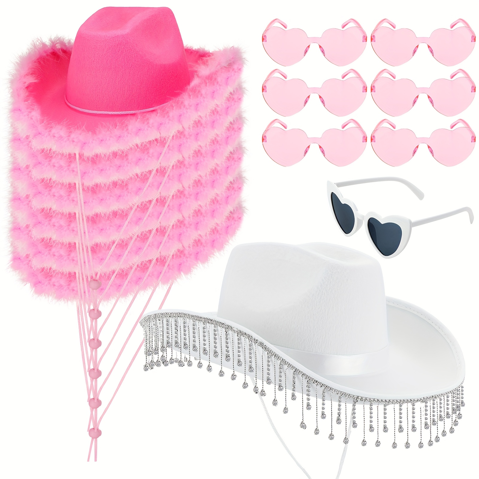 14pcs bridal cowgirl party set bachelorette feather cowgirl 
