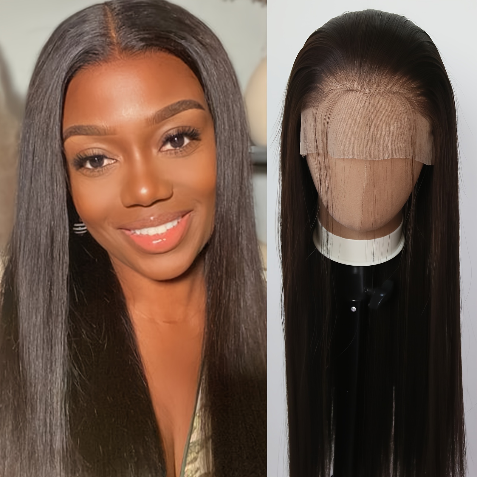 Lace Front Dark Blonde Heat Resistant Wig Amazon.com : ELESTY Dirty Blonde Synthetic Lace Front Wig  main image 4