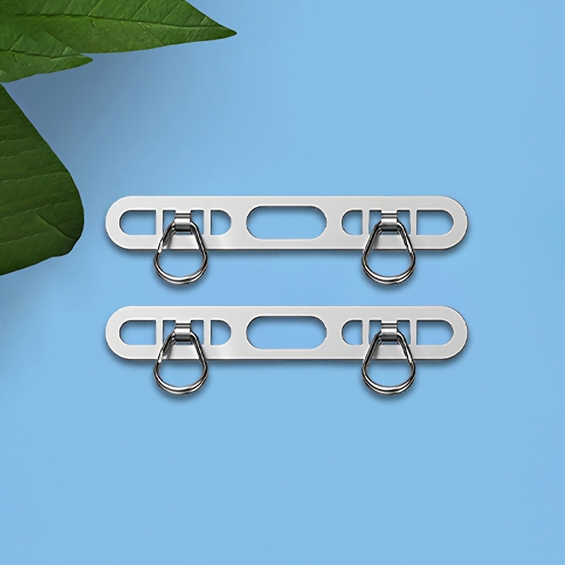 2pcs Mobile Phone Lanyard Additions Side Hanging Double Pad, Ultra-thin Back Sticker To Anti-loss, Firm Connection Pad, Double Hanging Double Ear Mobile Clip Sheet, Mobile Lanyard Matching Parts