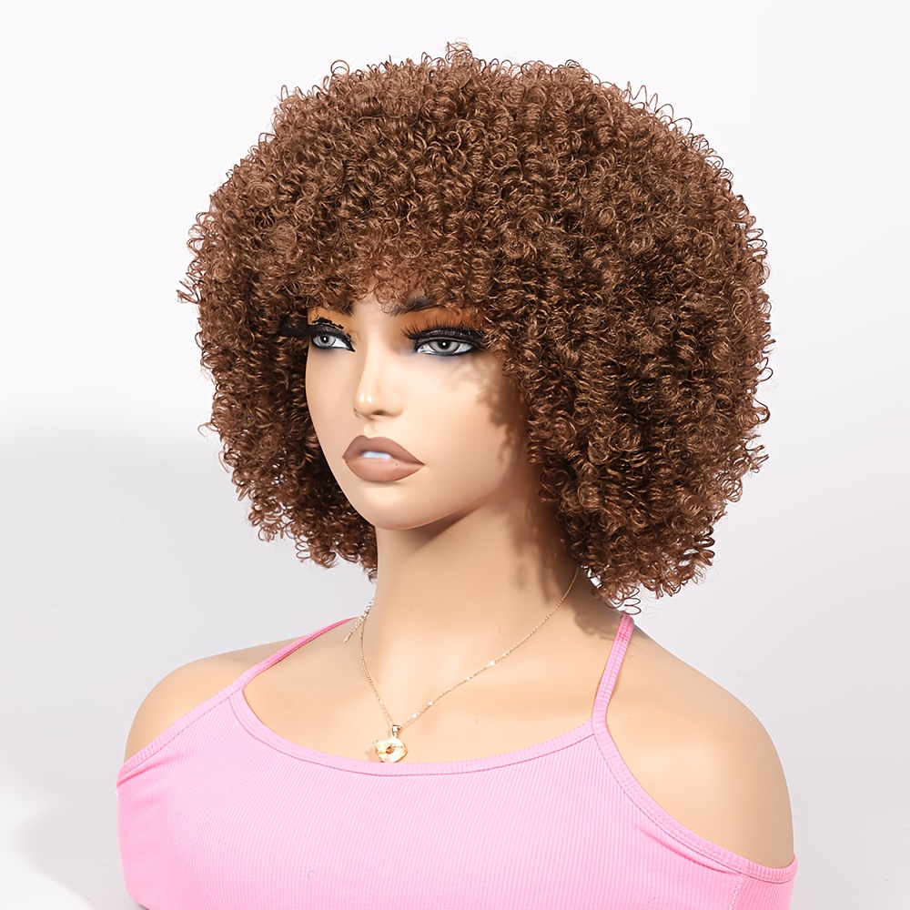 TEMU 1pc Women's 9mm Wig, Brown Wig, Natural And Versatile -style Wig, Wig