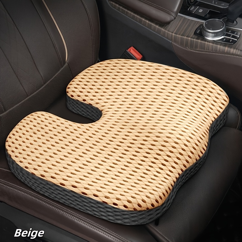 Cuscino Allungabile Per Sedile Auto - Supporto Gambe Regolabile In Microfibra Pelle - Altezza 4-7 Cm, Angolo Regolabile, Marrone