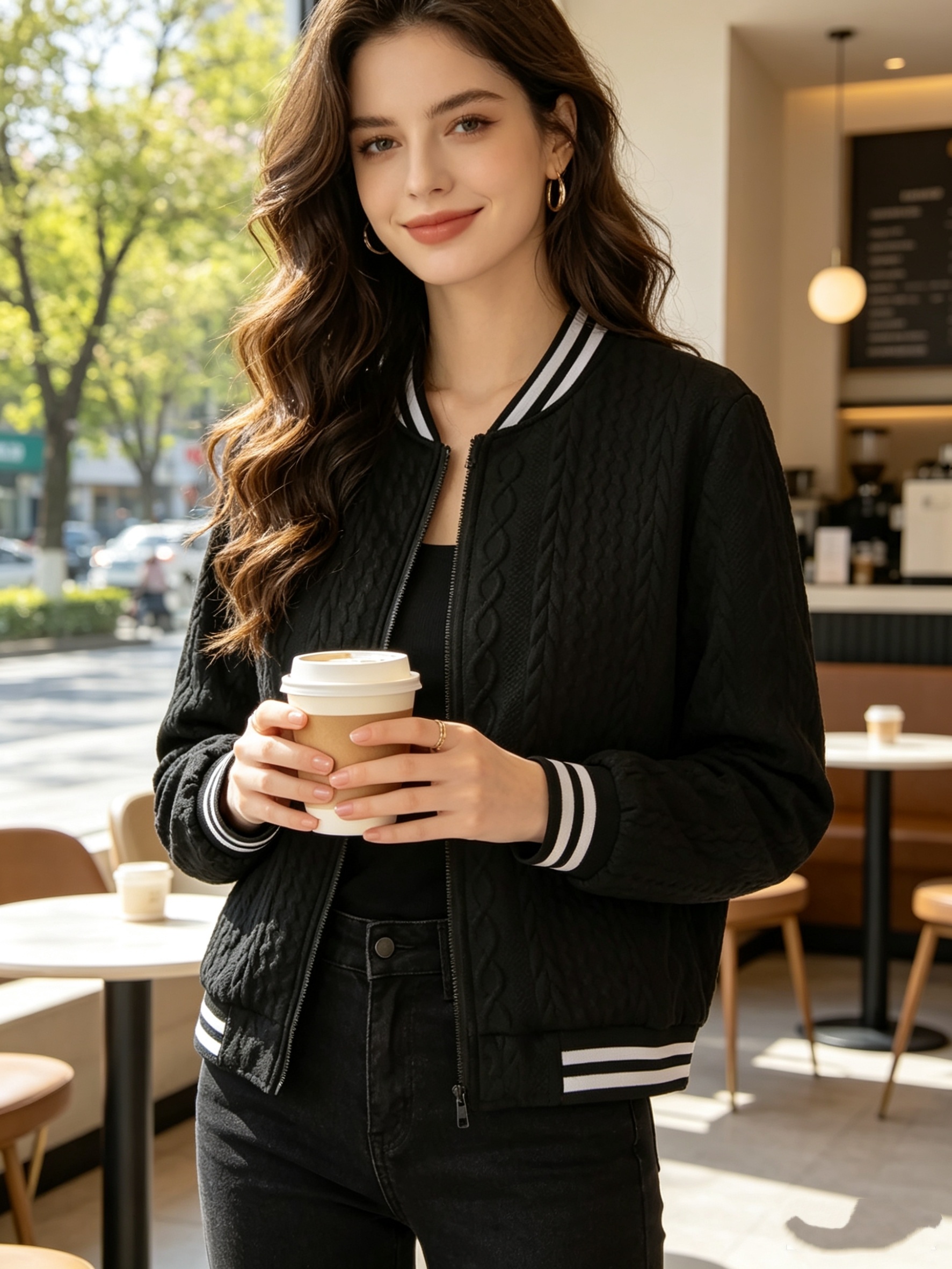 1 Women s Shirt Jacket, Cold Weather Jacket, Short Jacket,   Jacket, Comfortable Fabric, Stylish Design, Suitable for Casual  , Friend  , and   Outfits