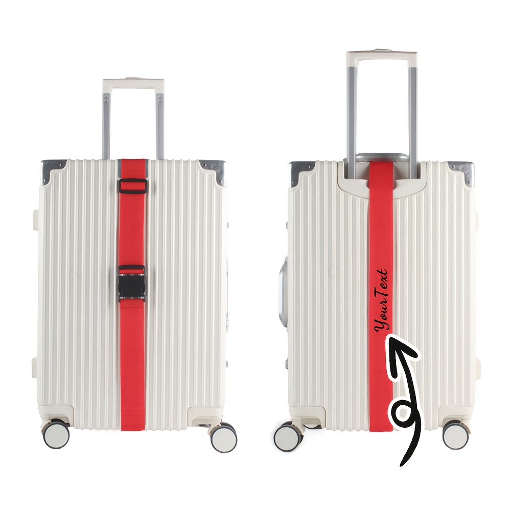 TEMU Straps, Custom Name Luggage Straps, Nylon Luggage Straps In Various Colors With Names, Luggage Identifiers, Straps To Secure Luggage , Luggage