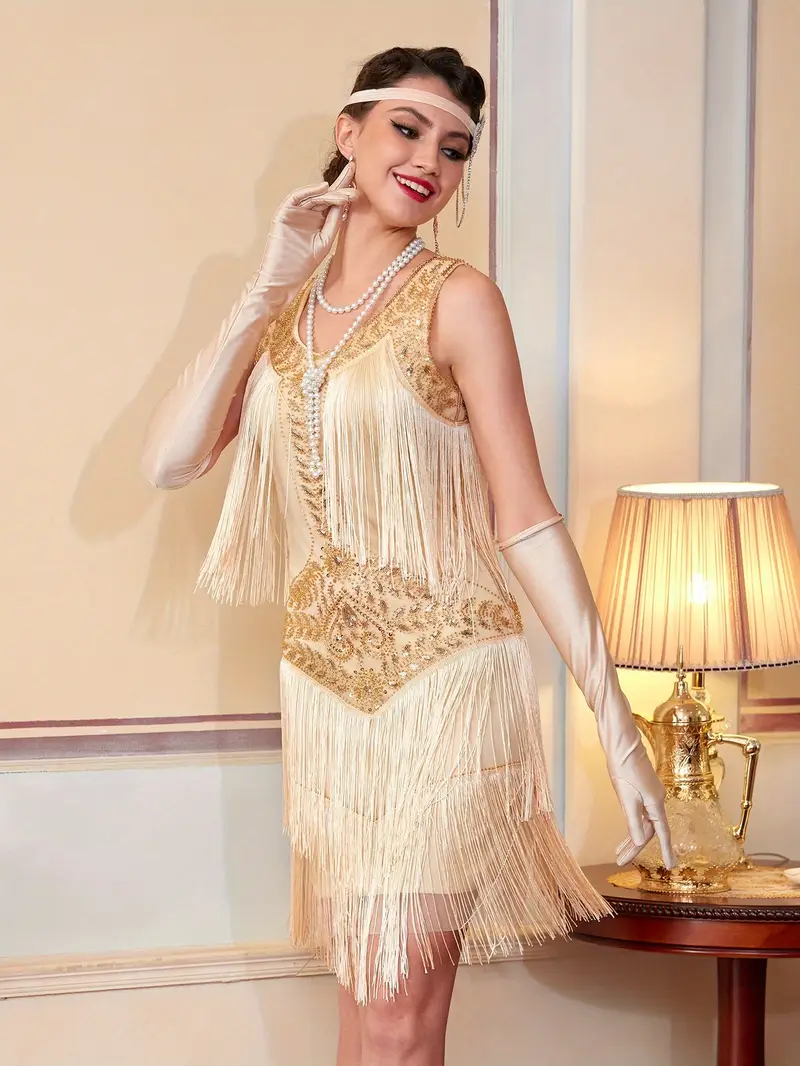 1920s vintage sequin dress party flapper dress party - Temu 1920s vintage sequin dress party flapper dress party - Temu