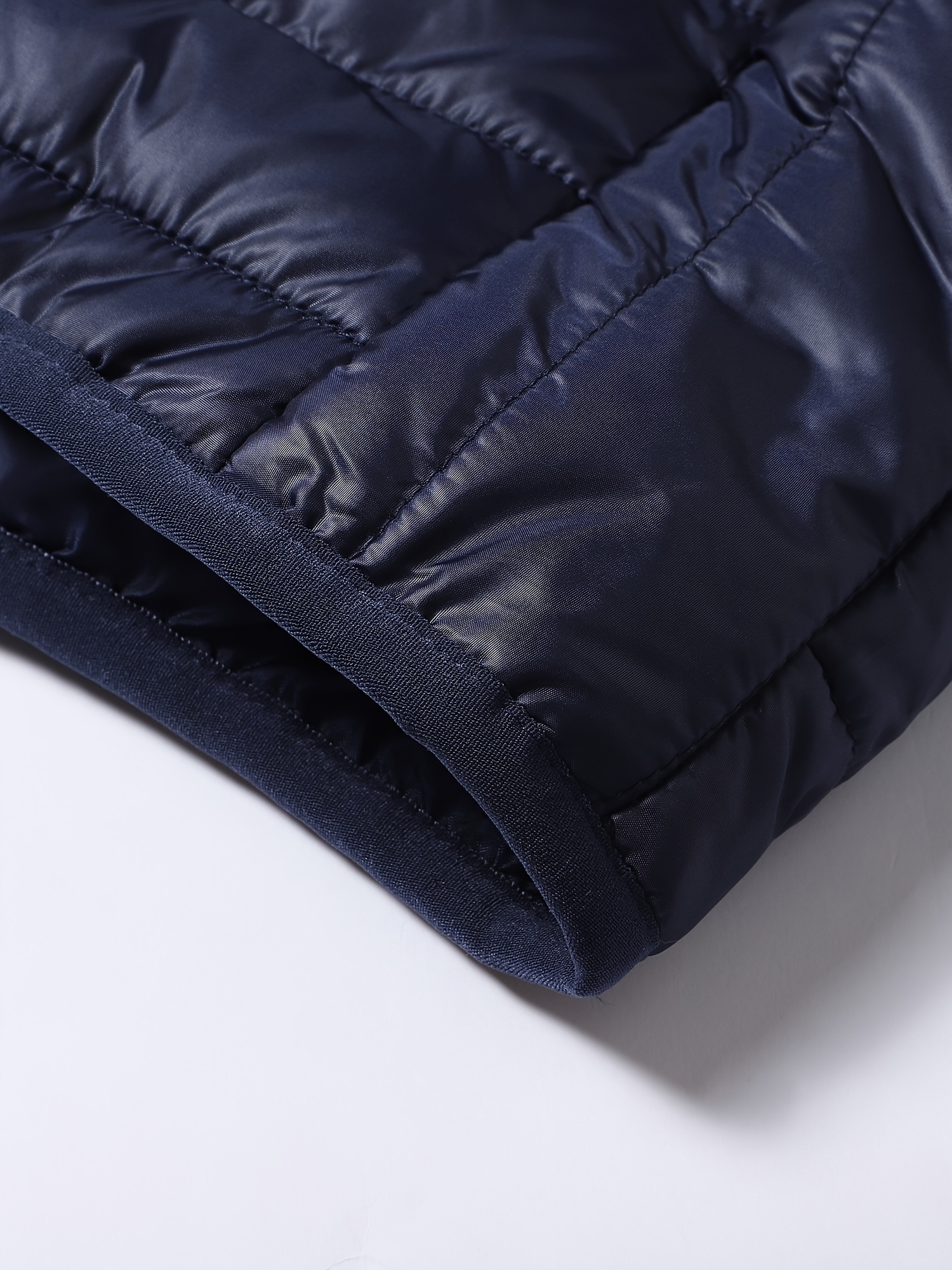 男士冬季保暖连帽外套，男士冬季防风夹克，带拉链口袋、连帽及宽松版型 - 聚酯填充保暖外套，适合户外活动、跑步、钓鱼、休闲穿搭 - 纯色设计排骨衣 商品详情 13