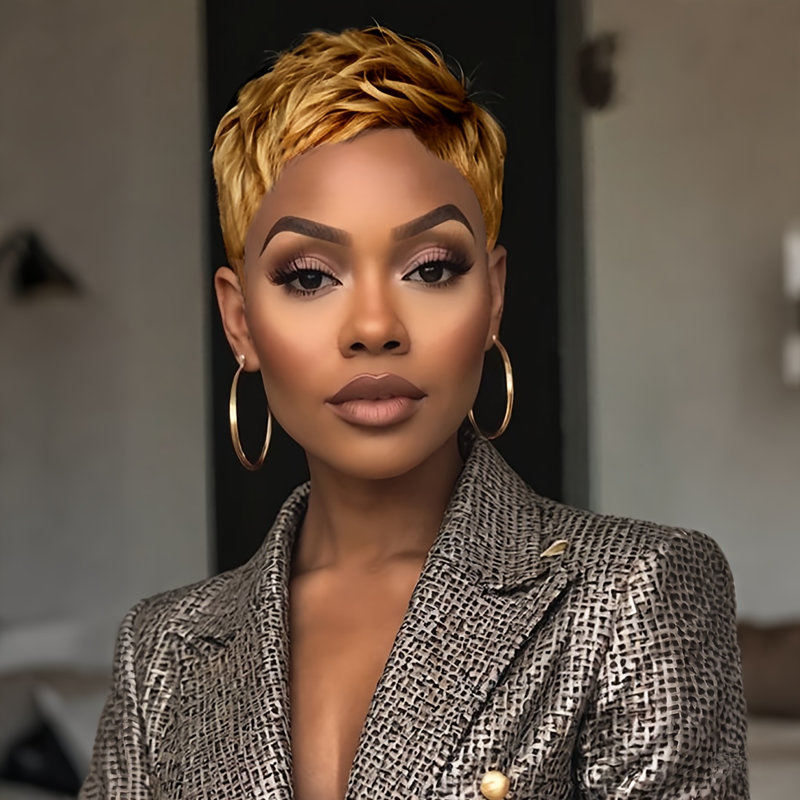 TEMU Synthetic Wigs For Women Featuring Short Hairstyles And Bangs, Perfect For Halloween, Christmas Parties, And Music Festivals