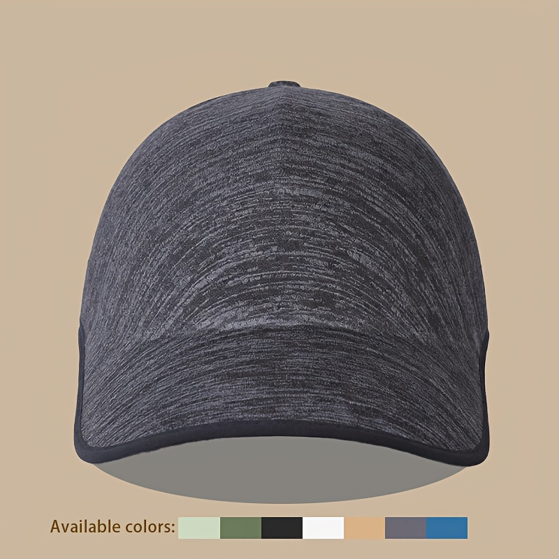 1pc Seamless Baseball Cap, Breathable Snapback, Quick-dry Cap, Plain Cap