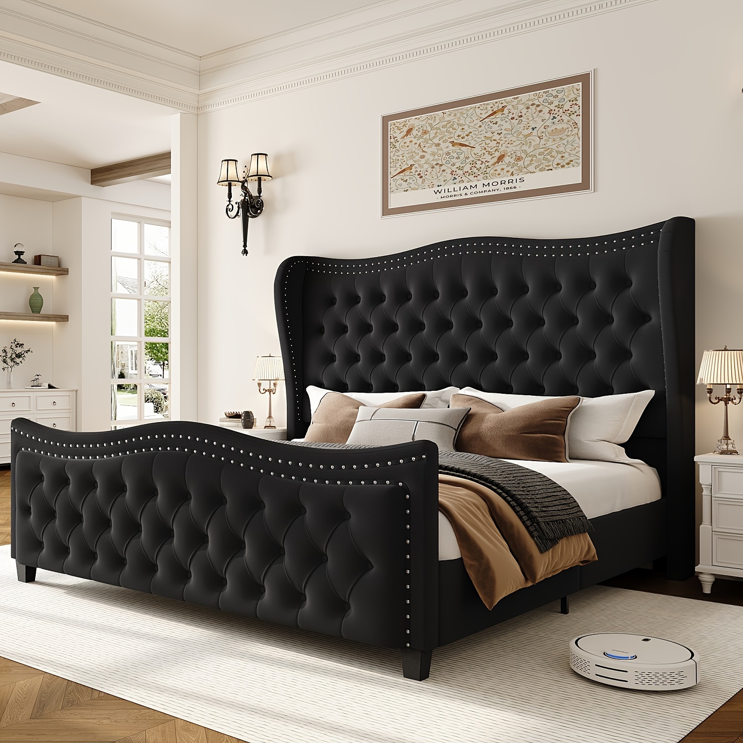 Deep button headboard hotsell