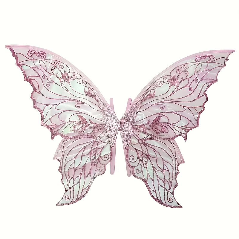 TEMU Backpacks - Vibrant Colorful Polyester & Spandex Party Accessories With Intricate Wing Designs, Halloween, Christmas, Stencil For Painting,
