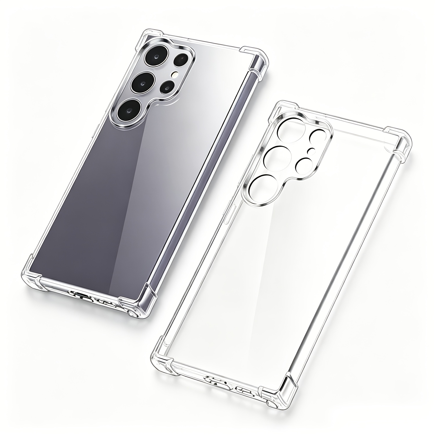 TEMU Telefoonhoesje: Luxe Niet-Vergelend Telefoonhoesje met Hoekbescherming en Schokabsorberende Beschermhoes voor for Samsung Galaxy S26 S25 S24 S23
