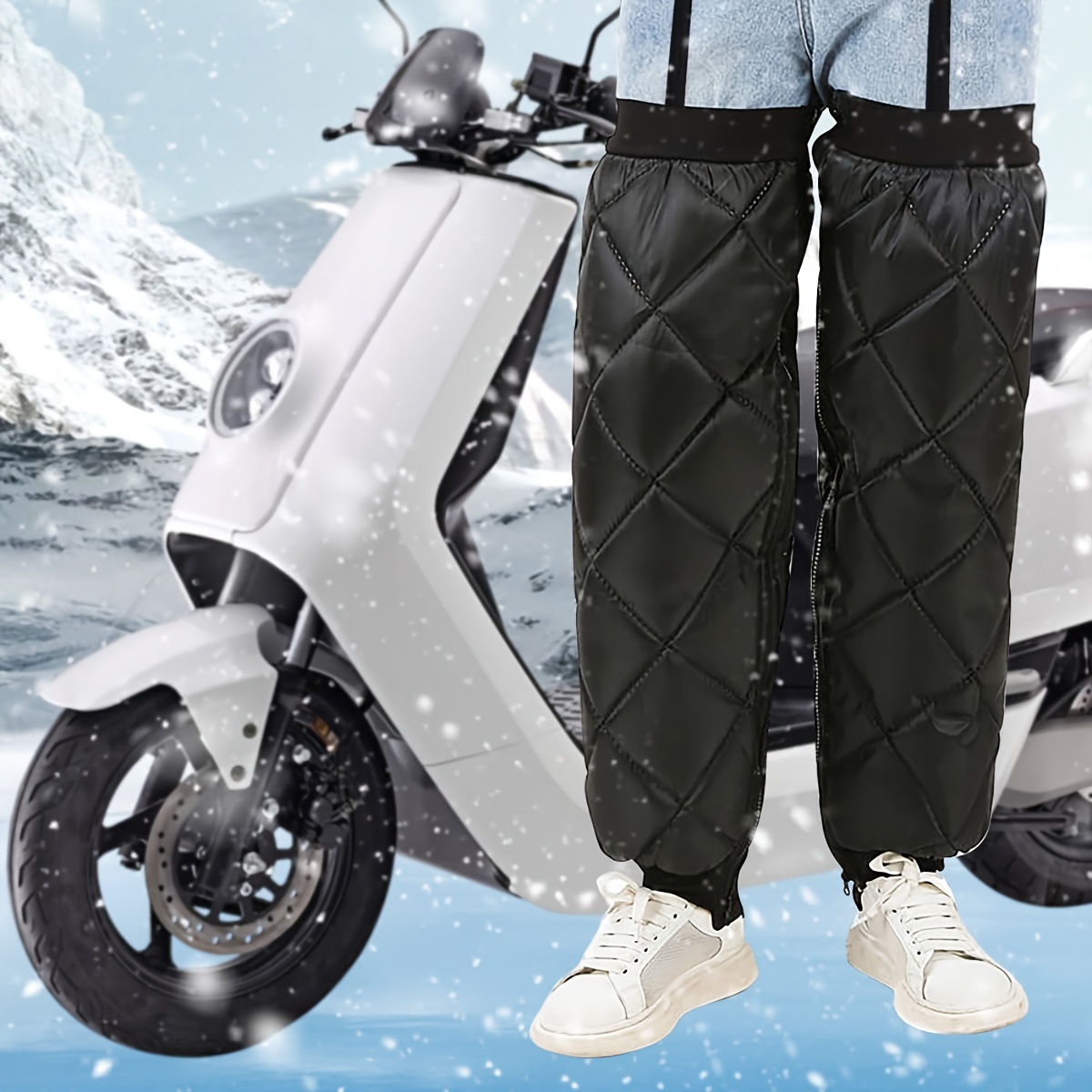 

- Snowmobiling Knee - Leg , Cloth Leg Protectors Upgraded And