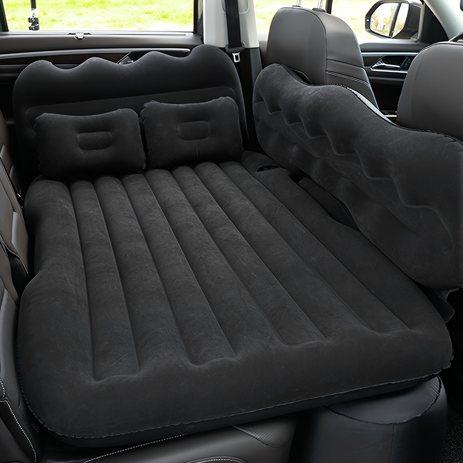 

Car Interior Seat Cushion Foldable Car Air Mattress Car Rear Seat Cushion Trunk Sofa Cushion With 2 Pillows And Air Pump Camping