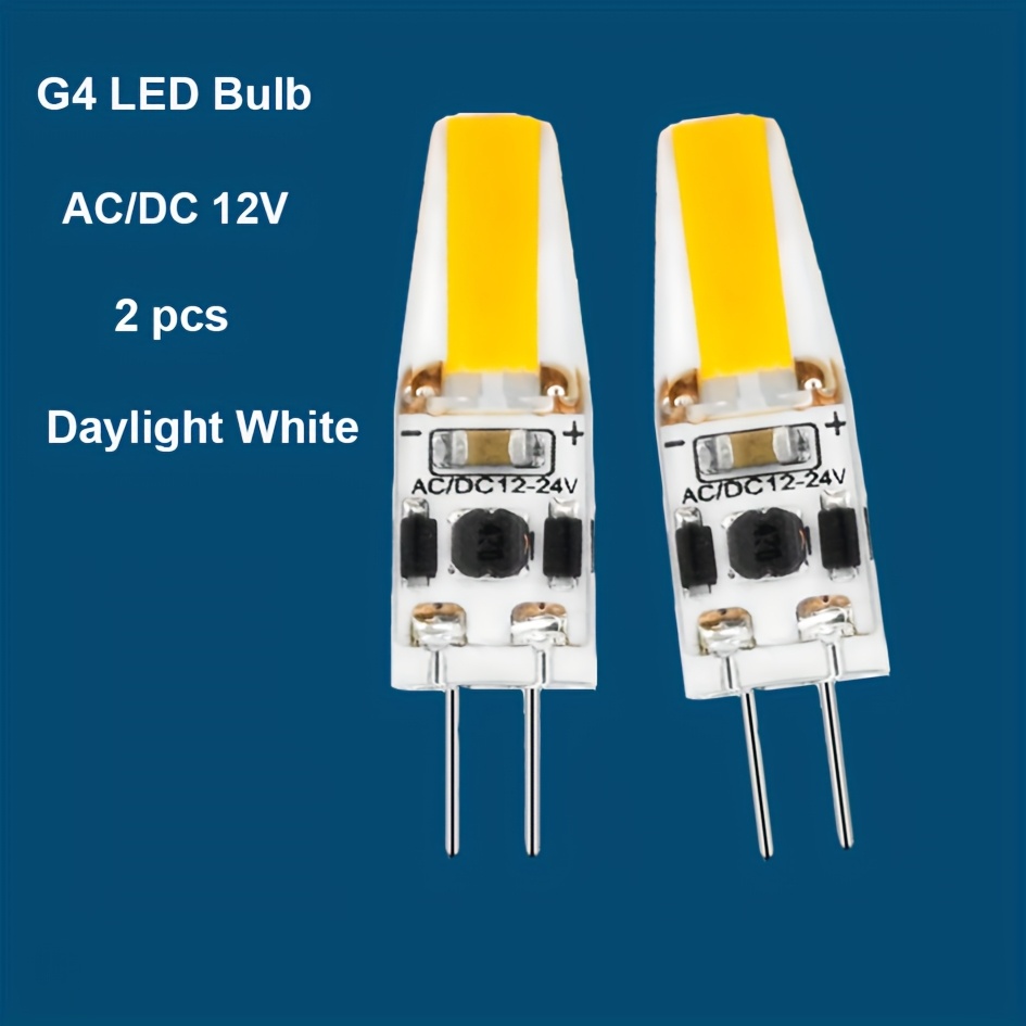 12шт./8шт./4шт./2шт.,AC/DC12V,високобrightnessG4типLEDлампа,теплийбілий3000K,деннийбілий6000K,підходитьдляінженерних,комерційних,домашніхшафнихпідставнихсвітлодіоднихламп,люстр,автодому,настіннихсвітильників,стелі,човнів,ландшафтногоосвітлення.