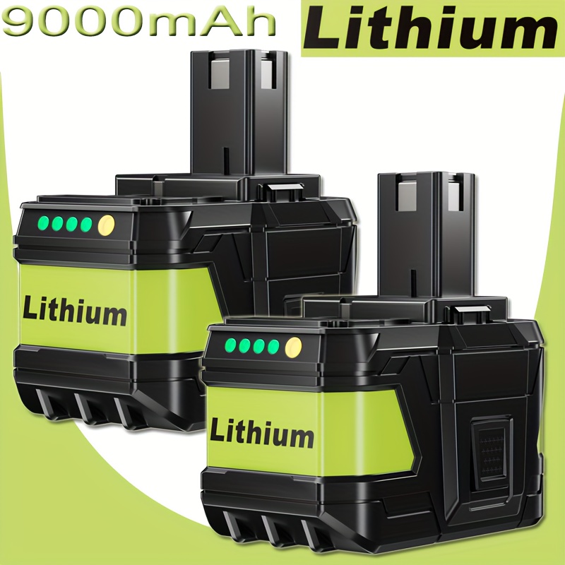Image of 1pack/2packs 9.0ah Rbl1815 18v P109 Lithium-ion Replacement For Ryobi 18v Battery P104 P105 P107 P108 P109 Series Compatible With For Ryobi Batteries Cordless Power Tools