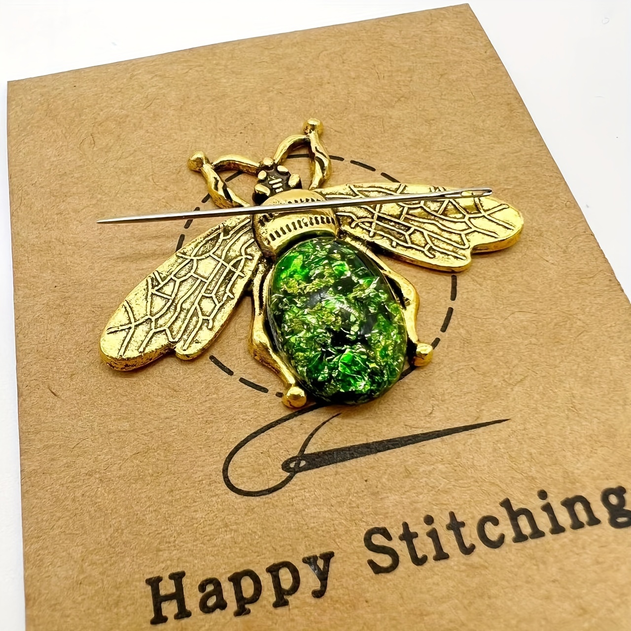 Image of A Needle Guard, Bee Needle Holder, Needle Protector, Needle Guard, Magnetic Needle, Nanny Needle, Bee Needle Guard, Bee Magnetic Needle Guard, Mother's Day Gift
