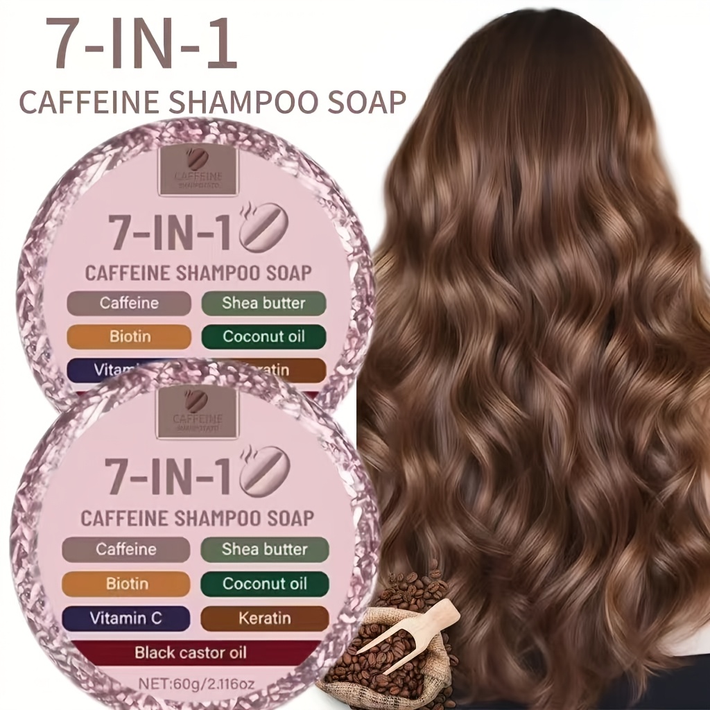 Image of 2pcs Cleansing And Oil , Cleanses Scalp, Moisturizes And , Dry Hair, Splits And Fractures, Fluffy, Plump And Strong, Suitable For Soft And Fragile Hair