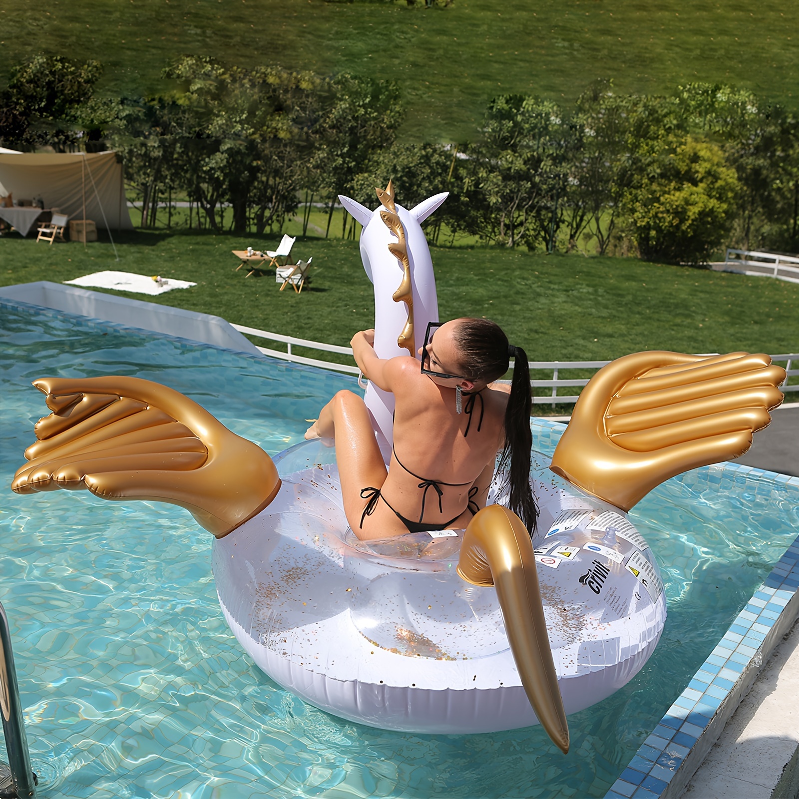 Crivit floating water discount lounger