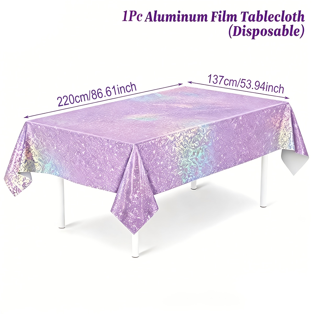 TEMU 1/2 piezas, Mantel de película de color sólido, 274*137 cm, Decoración para de , Decoración para de novia, Suministros para de baby shower,