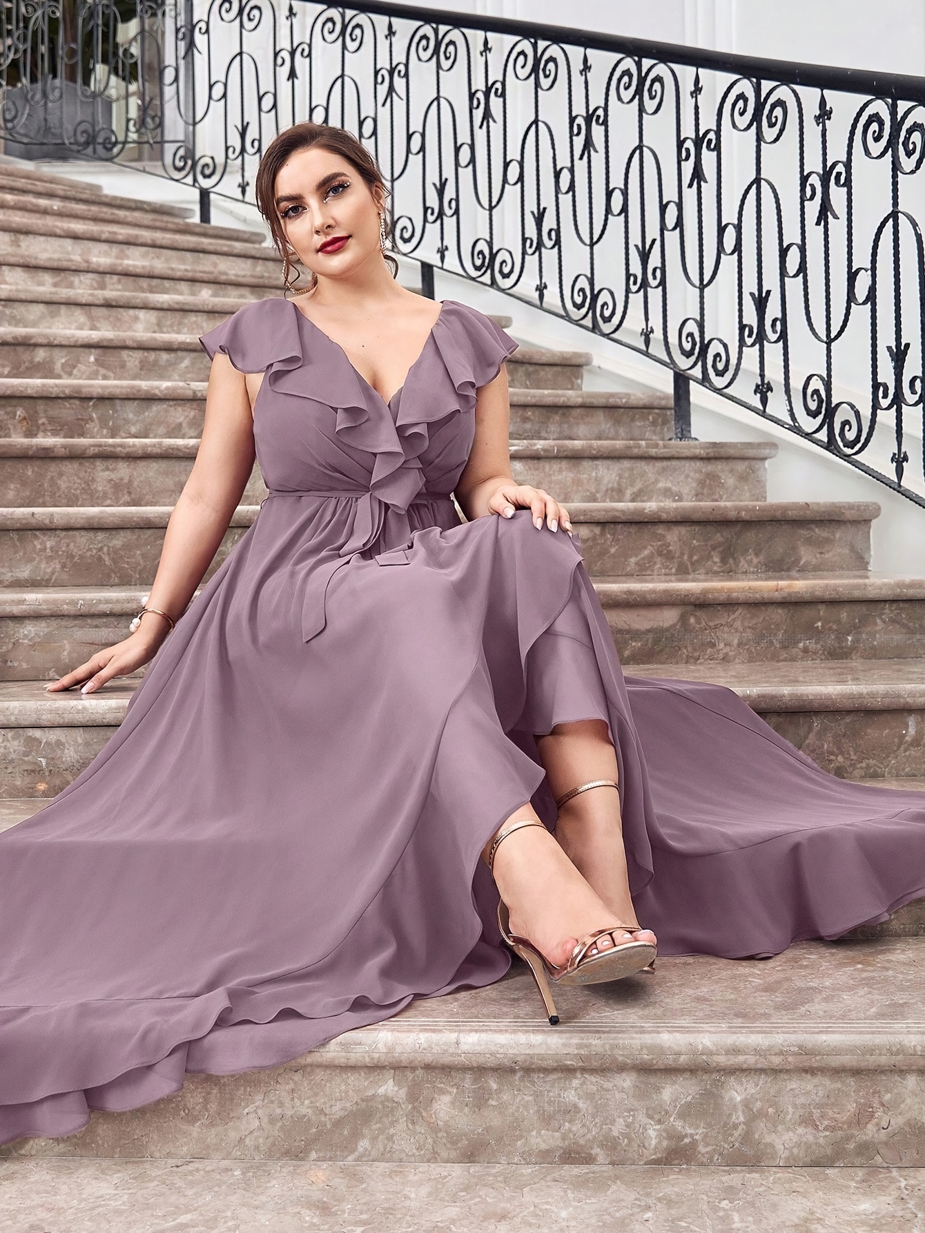 sachin and babi light blue dress SALE Short Chiffon Dress Size 8 Style 7053