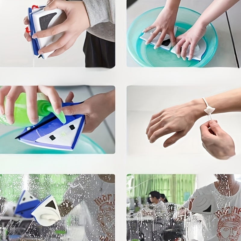 Triangular Window Cleaner Strong Double Sided Easy Polishing