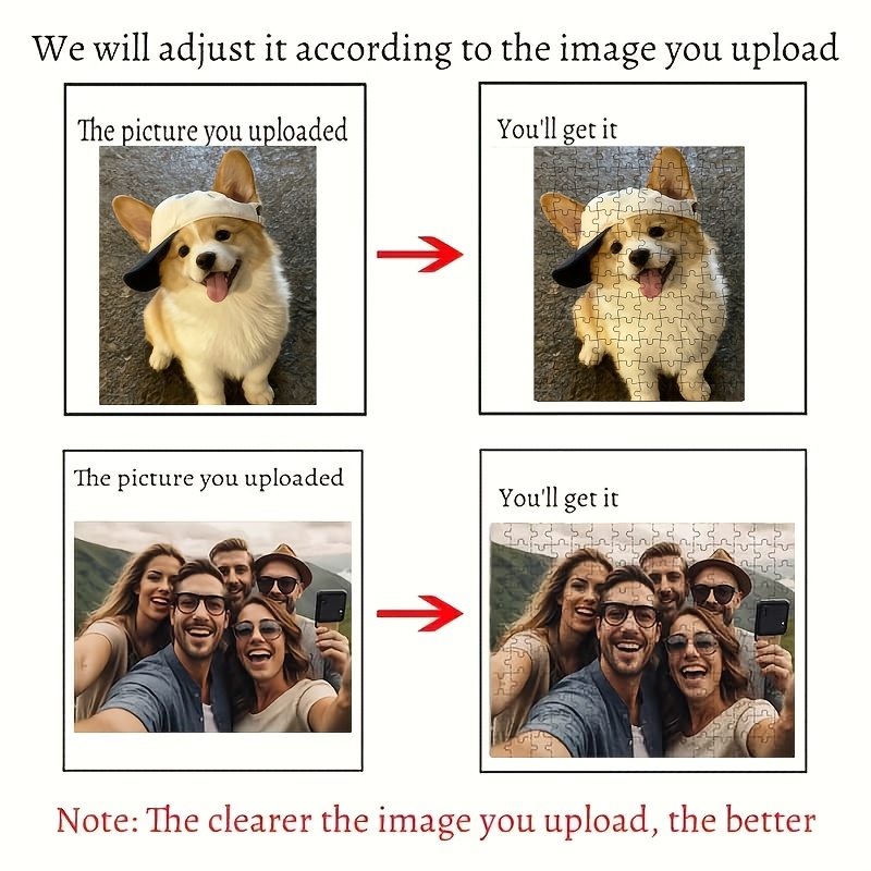 DIY Custom Photo Puzzle Set for Adults