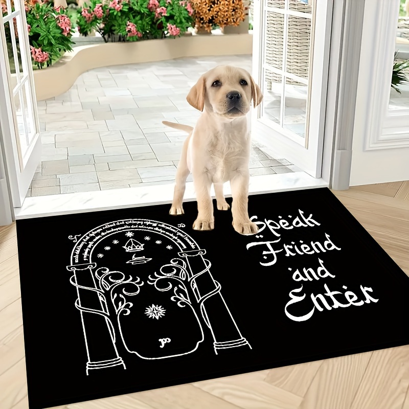 

Un Tapis De Sol Original Avec Une Citation Accueillante Pour Décorer Votre Entrée.