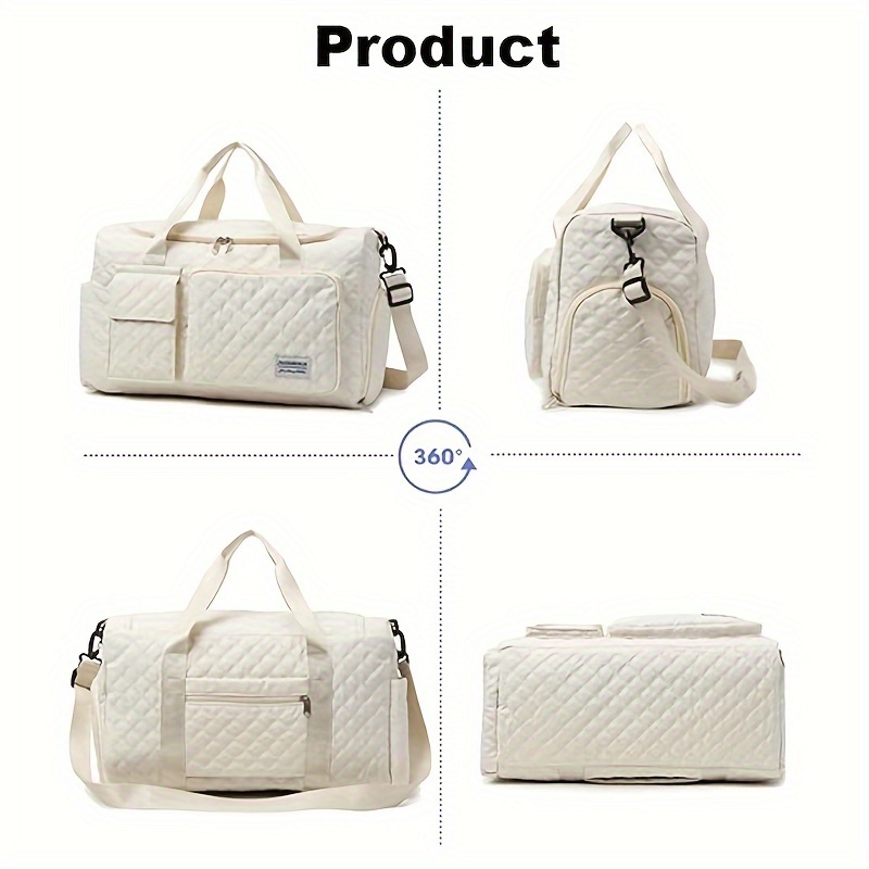 womens weekend bag travel luggage with 17 inch laptop compartment carry on overnight personal item bag 30l travel sports gym   bag details 1