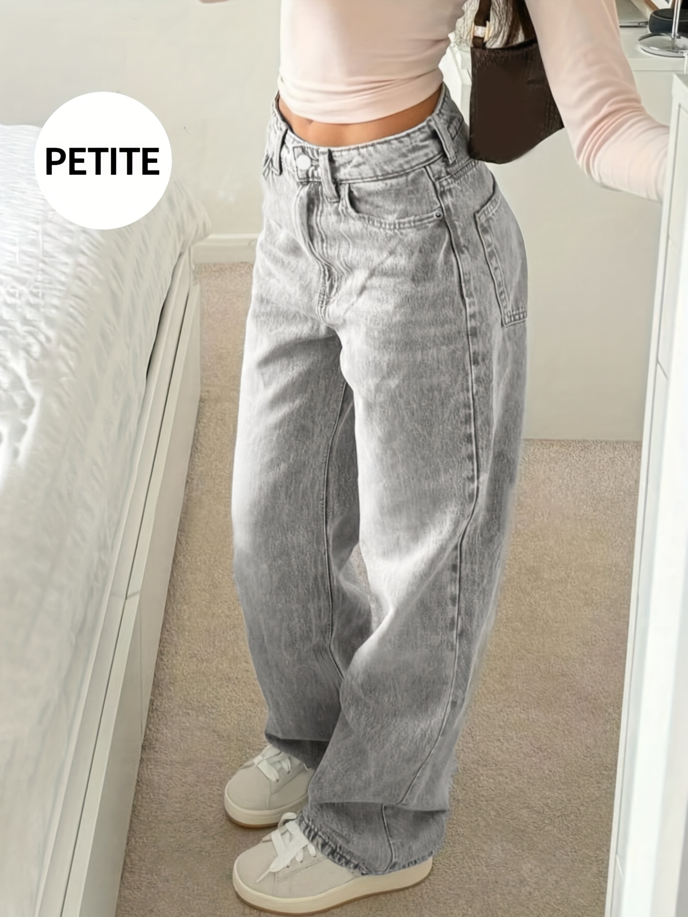 baggy jeans women y2k retro loose version casual fashion - Temu