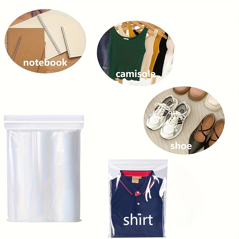 100pcs Clear Bag Plastic Baggy Grip Self Seal Resealable Zip Lock Bag For Home Sundries Storages – buy at low prices in the online store