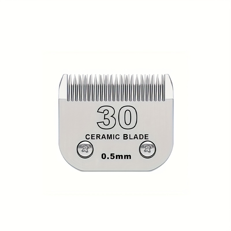 Image of #30 Blade Dog Grooming Clipper Replacement Compatible With /wah*l/ Dog Clippers,detachable Ceramic Blade & Stainless Steel Blade,size-30, 1/50-inch Cut Length
