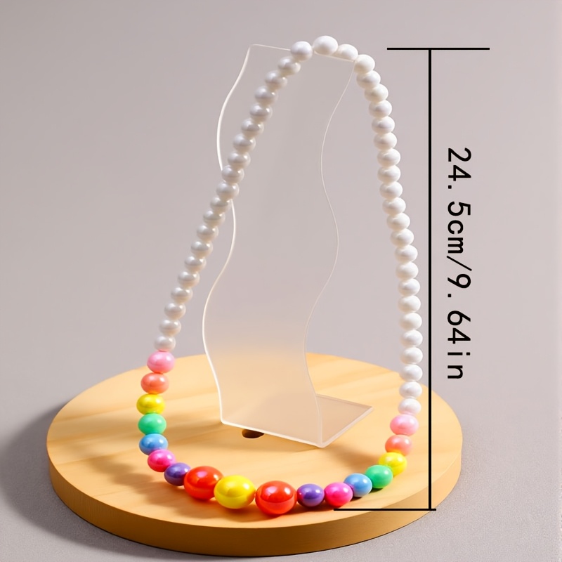 Women's Imitation Precious Bead Stackable Bracelet, Elastic