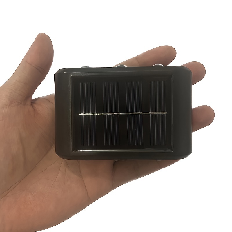 Juego de 2 lámparas de pared con alimentación solar, lámparas de pared de exterior aptas para uso doméstico, pequeñas lámparas externas de estilo nórdico para decoración de iluminación, aptas para hogar, jardín y porche (blanco/blanco cálido)