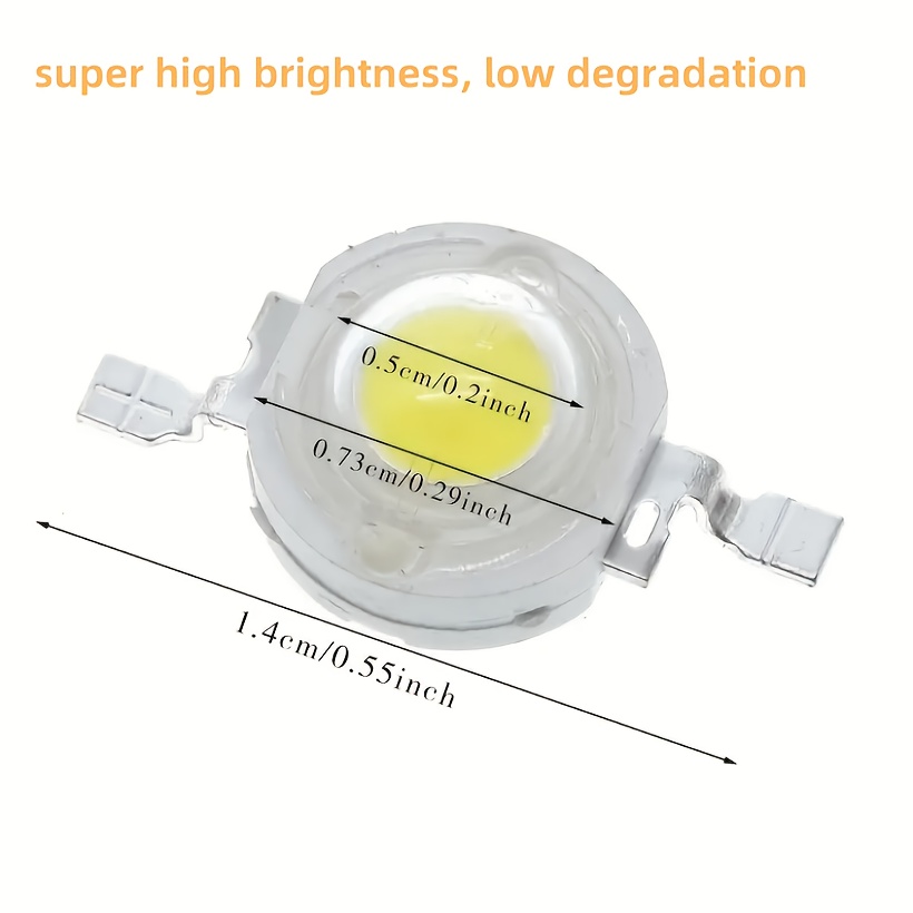 60 шт. 3в-3.4в 1вт супер яскраві діоди led лампи бусини холодно   високої потужності Опис товару 1