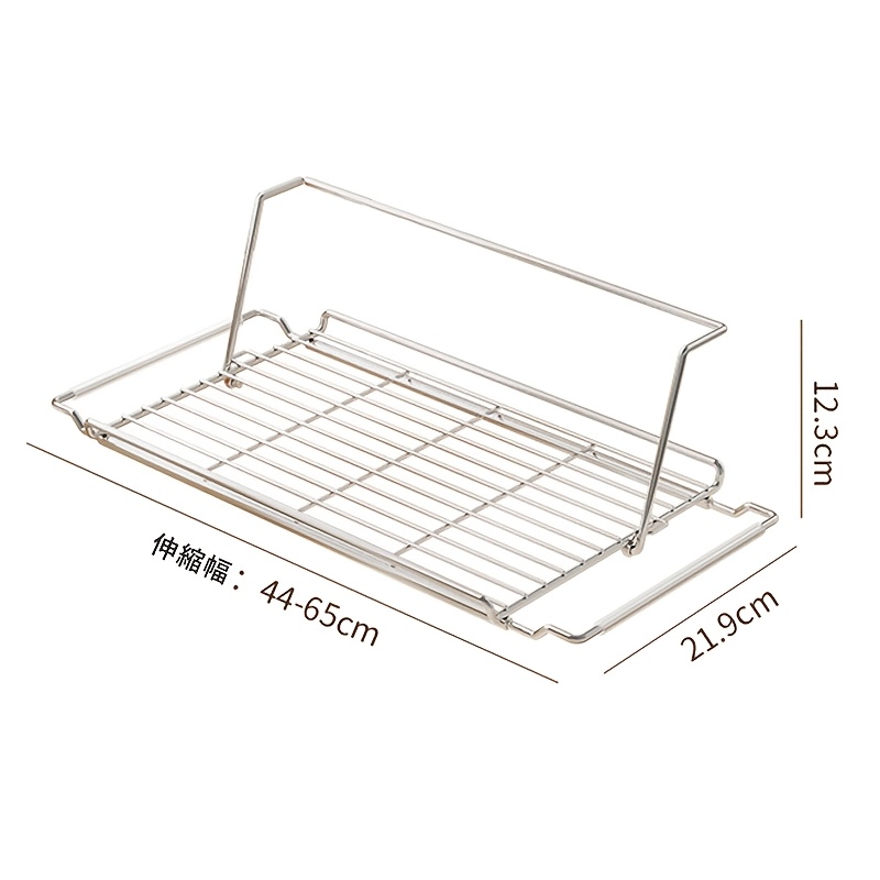 TEMU ステンレス製キッチンシンク排水バ - 一体型、食器洗い機対応、折りたたみ式、伸縮式、防錆、食器や水筒用の省