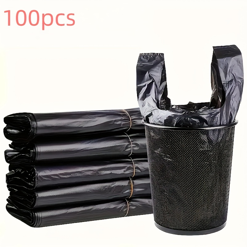 

A Set Of Thickened And Enlarged Black Vest-style Disposable Garbage Bags For Home Use In Hotels And .