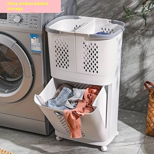 large hamper with storage durable plastic space saving design for bathroom storage bins for laundry hampers