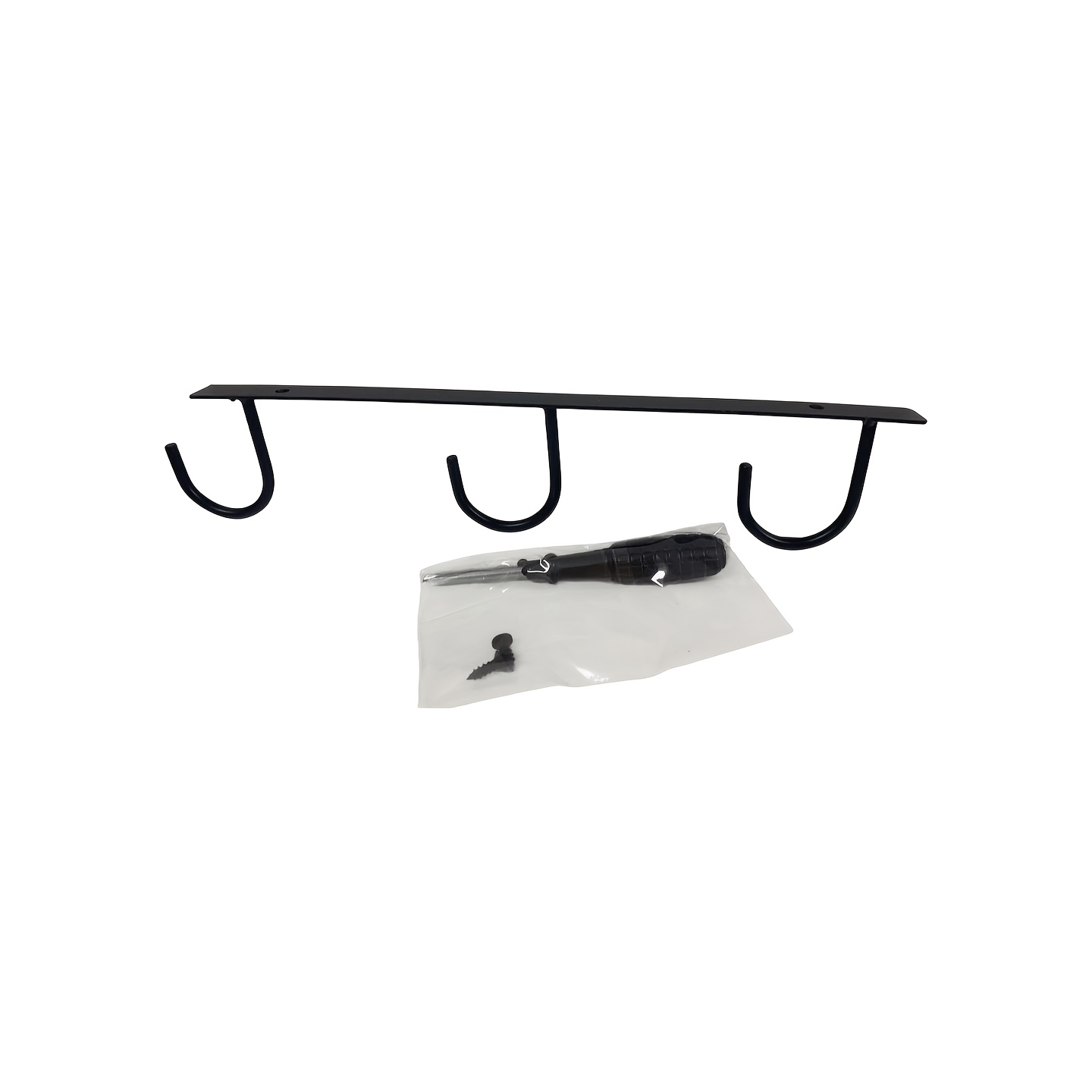 TEMU 1pc Cabinet Under Hanging Mug Rack, Wrought -hook Water Cup Hanging Bracket, Wall Hanging Hook Rack, Kitchen Hanging Cabinet Coffee Cup Tea Cup