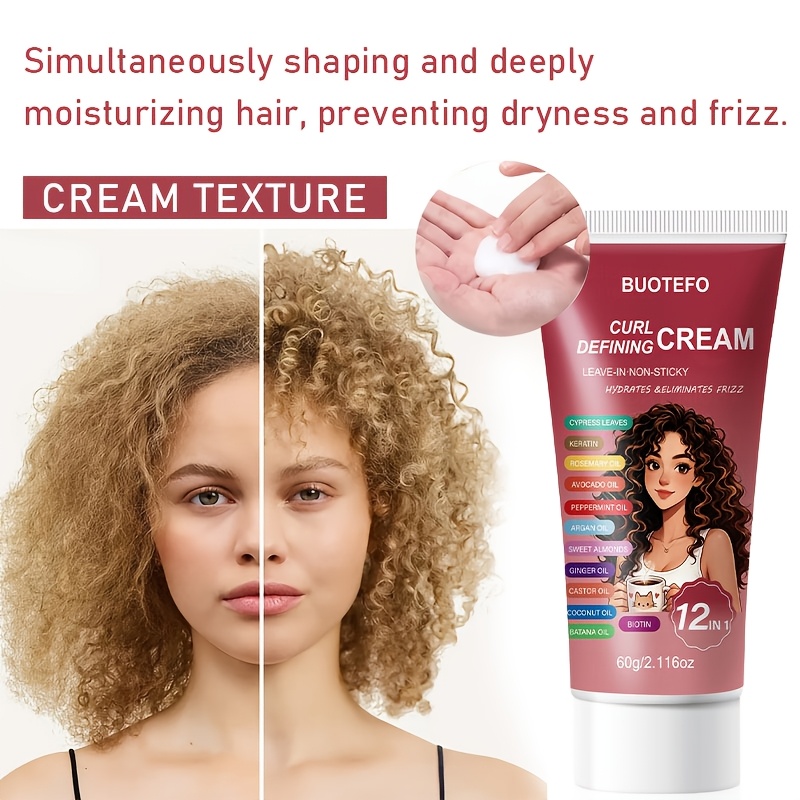 12-In-1 Moroccan Argan Oil Styling Cream, 2pcs Set