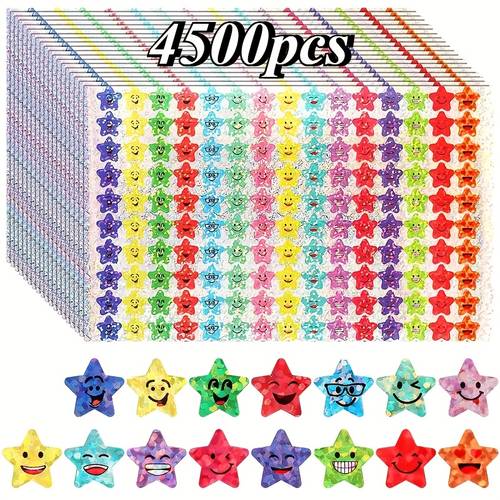 stickers with face designs 750 1500 3000 4500pcs suitable for teacher rewards and behavior charts self teacher supplies ideal for friendship new year gifts halloween christmas gifts