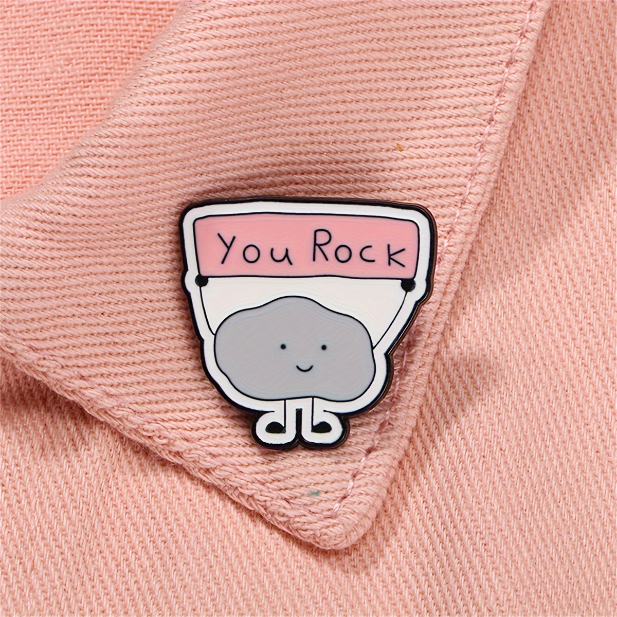Cartoon Cute Stone Enamel Pin Decorative Brooch