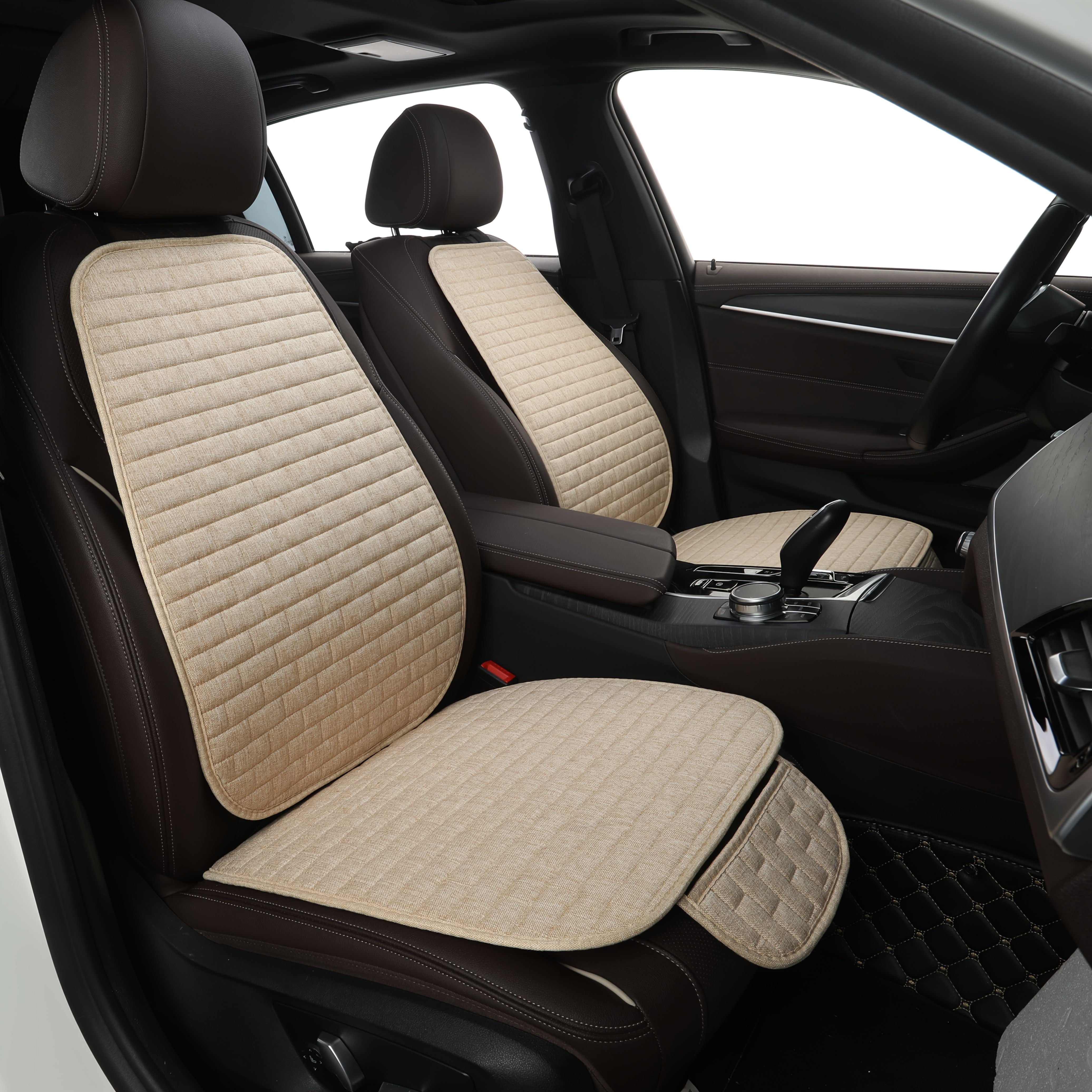 Car Seat Cover Protector for Backrest, Front and Rear Seat Back Lumbar Washable Cushion, Car Seat Protector Pad, Automotive Accessories